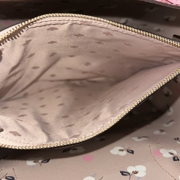 🔥🔥🔥Kate Spade Eva Breeze Pink Leather Medium Satchel Handbag - Picture 11 of 11